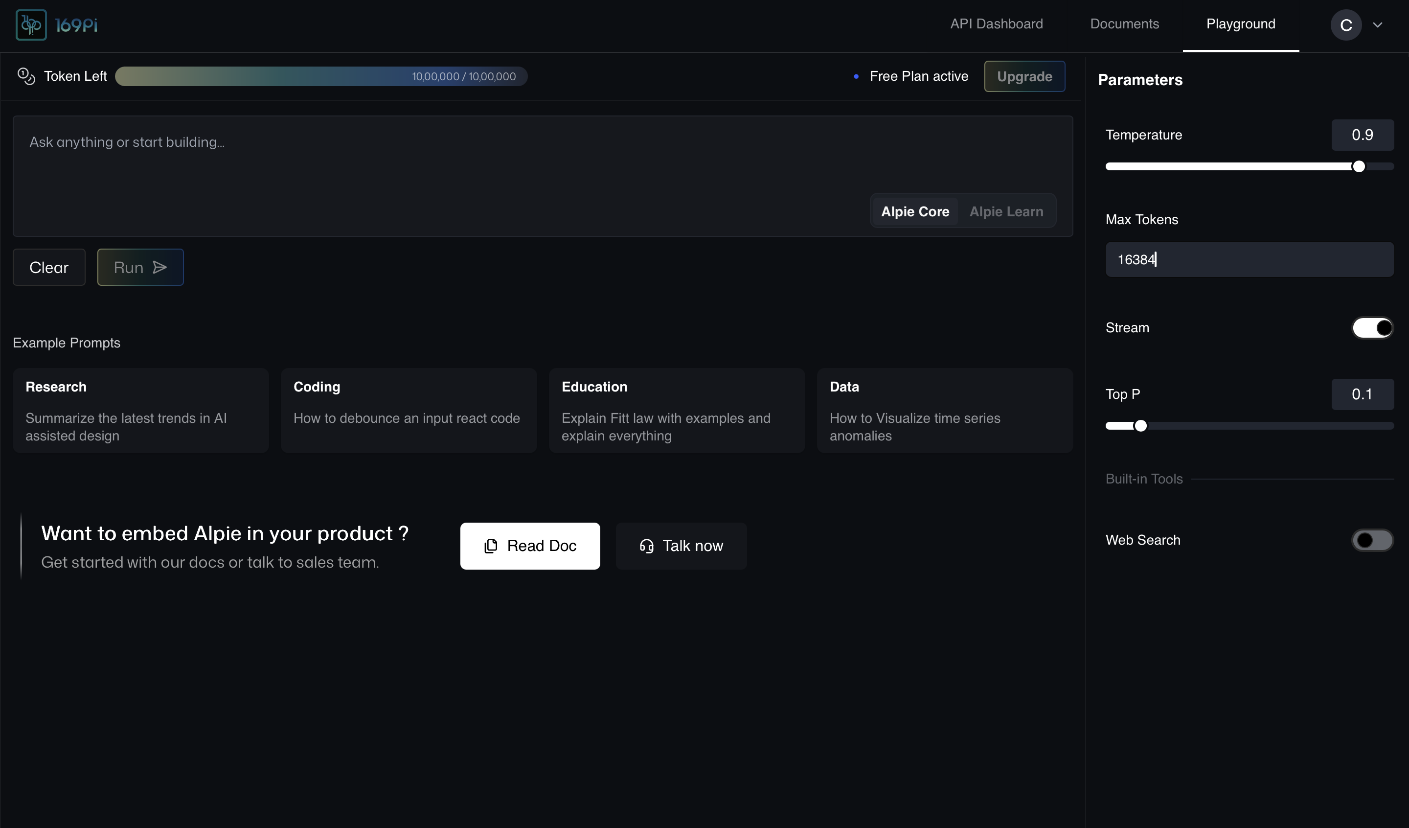169Pi Playground - Screenshot 2 preview