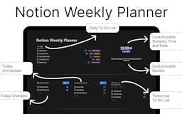 Notion Weekly Planner media 1