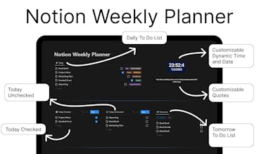 Notion Weekly Planner gallery image