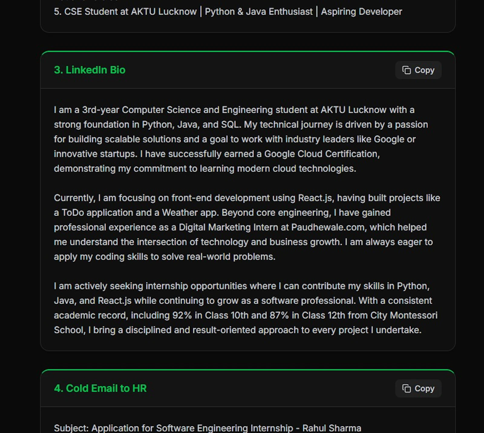 AtlasCV screenshot 3