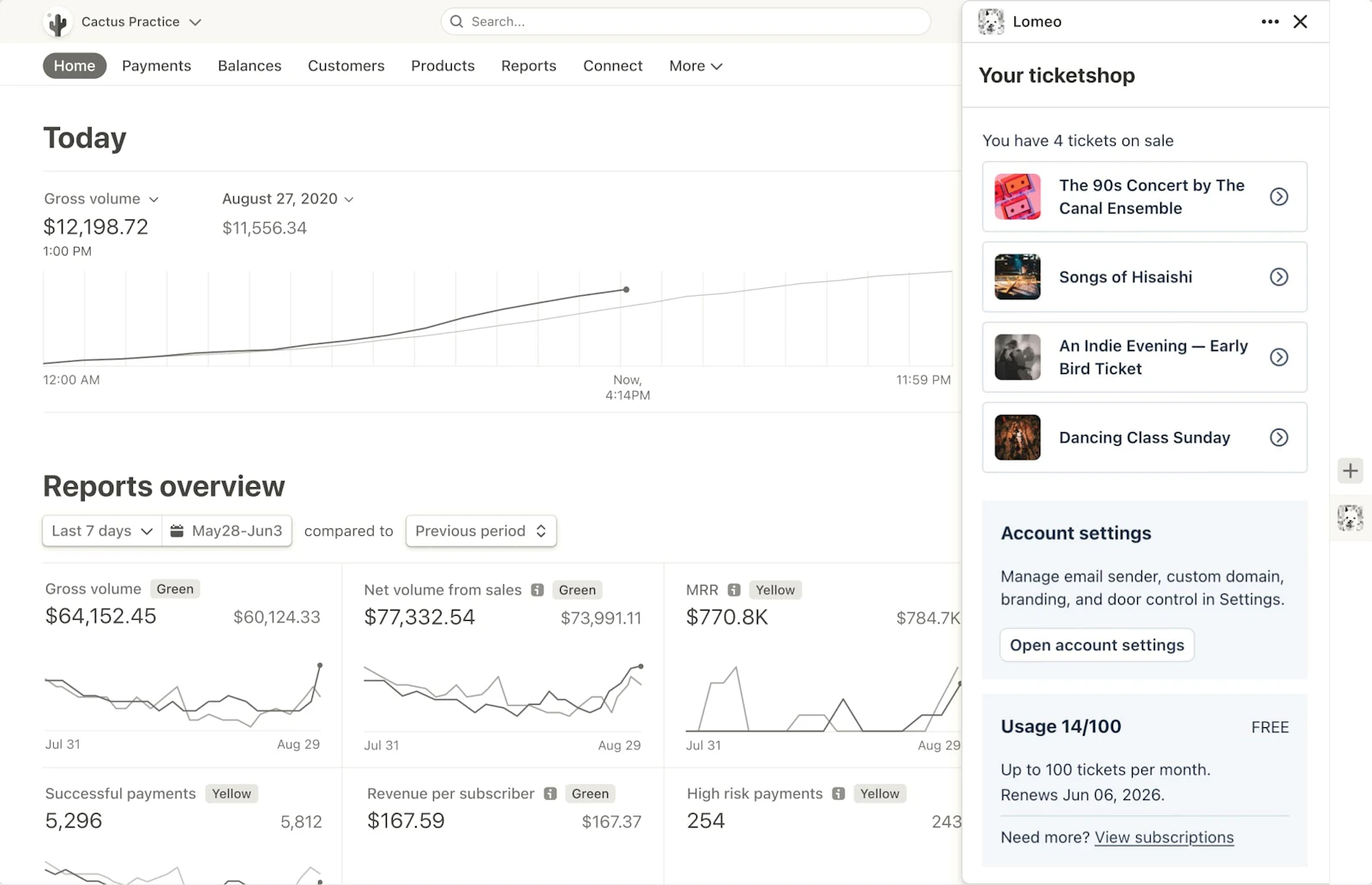 Lomeo - Stripe app for event ticketing screenshot 1