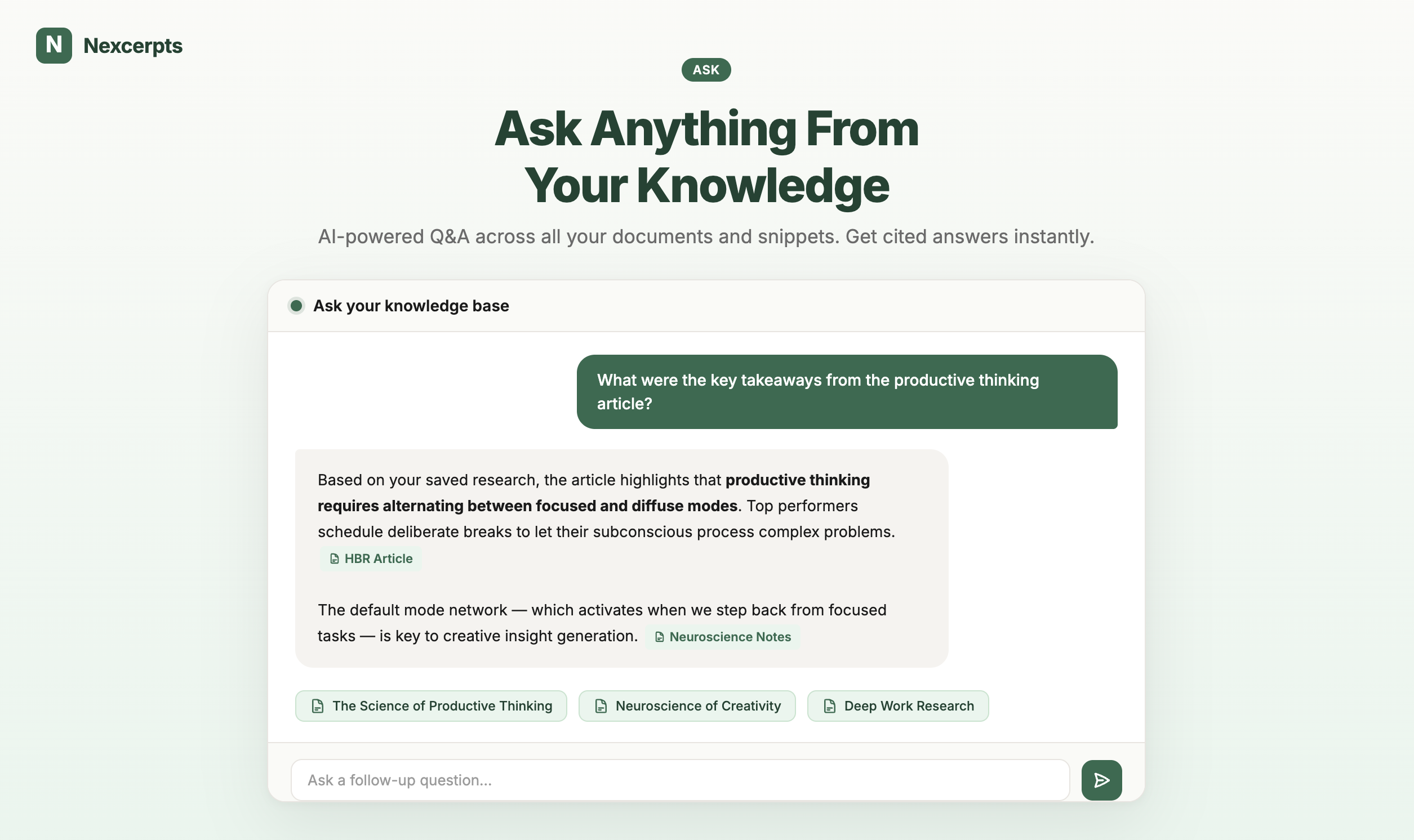 Nexcerpts gallery image