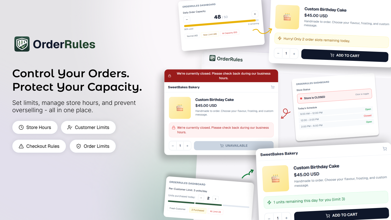  Order Rules ‑ Store Limits gallery image