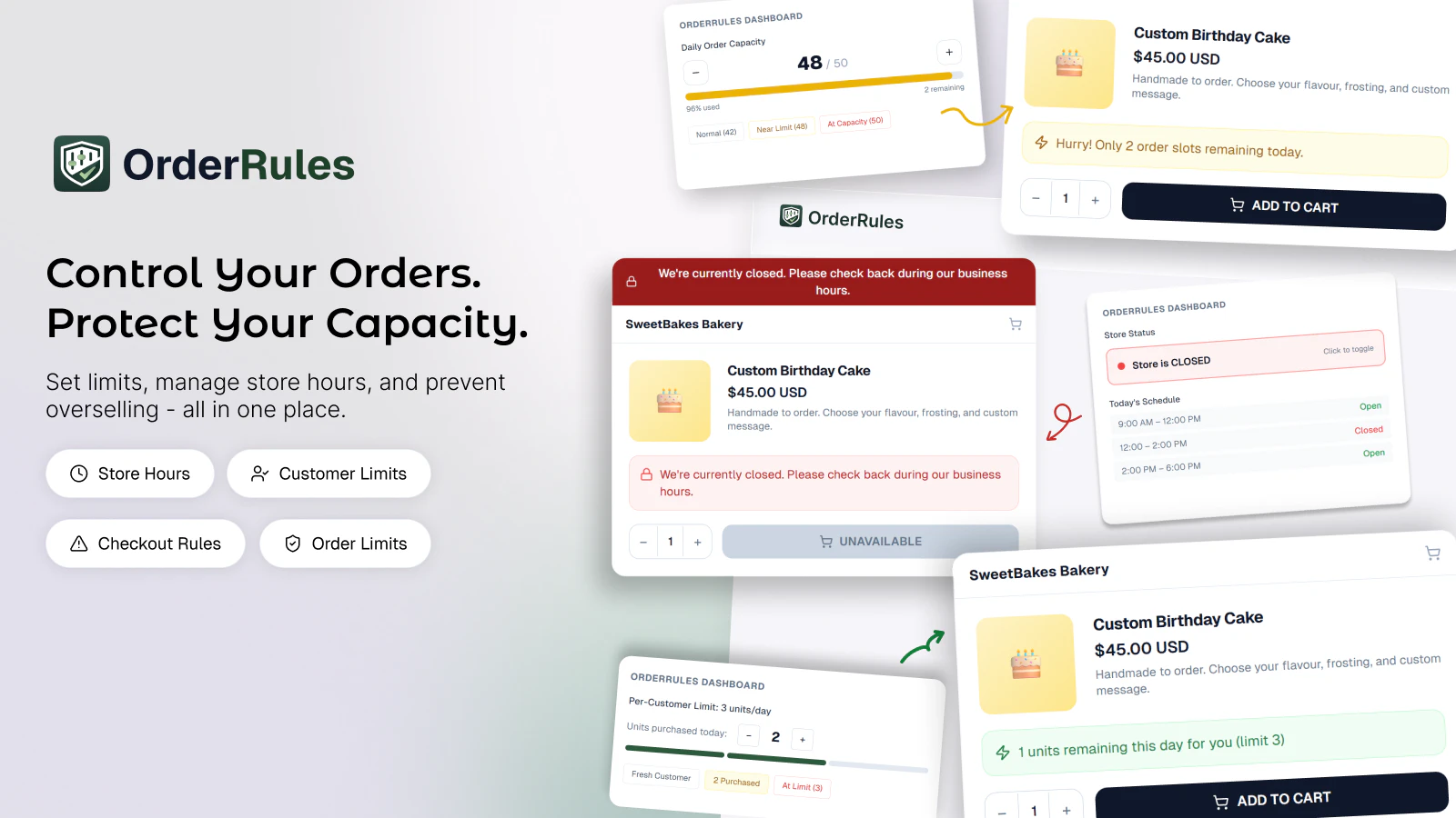  Order Rules ‑ Store Limits screenshot 1