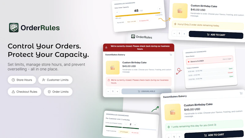  Order Rules ‑ Store Limits screenshot 1