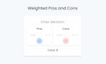 Weighted Pros and Cons image