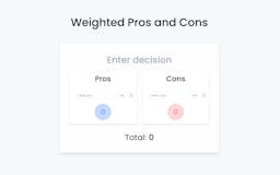 Weighted Pros and Cons media 1