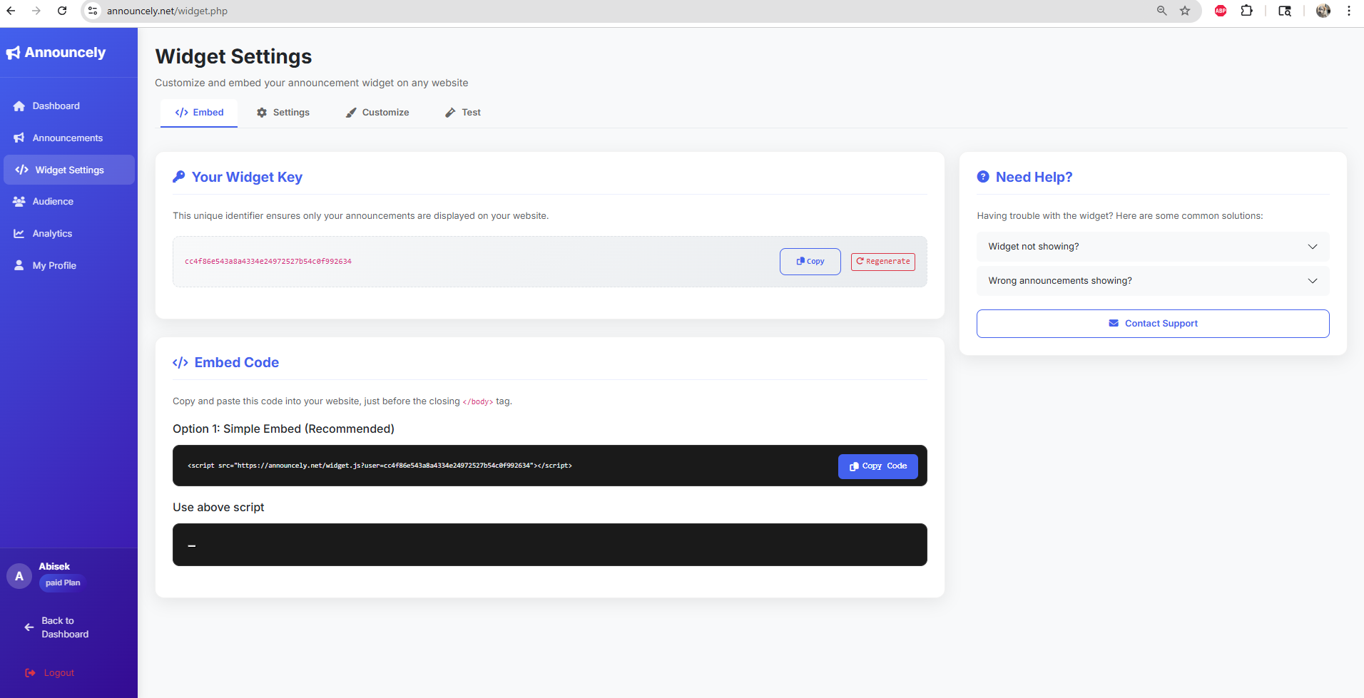 Announcely.net | Changelog & Updates gallery image