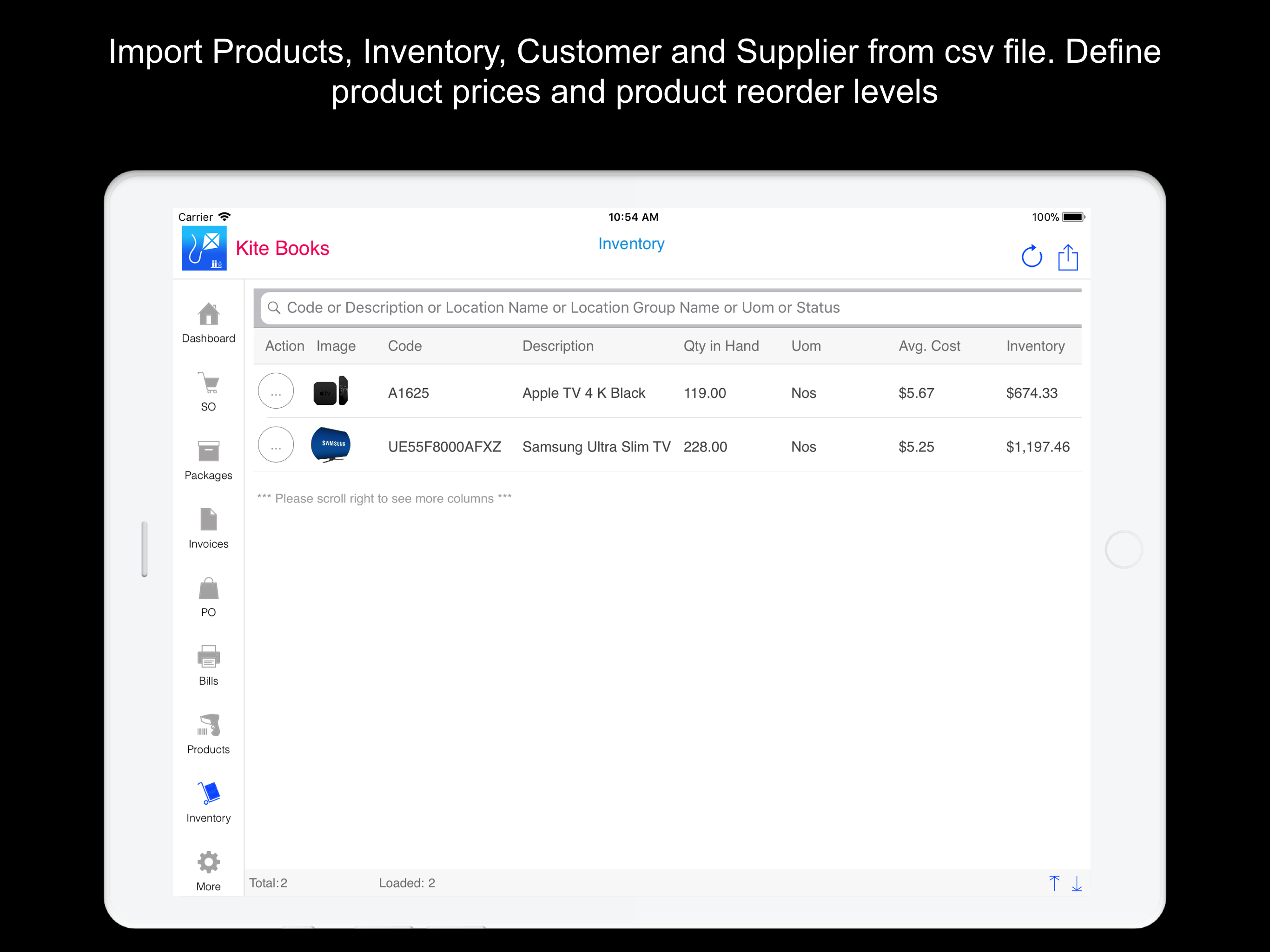 Kite Books : Invoice, Inventory and Accounting App gallery image