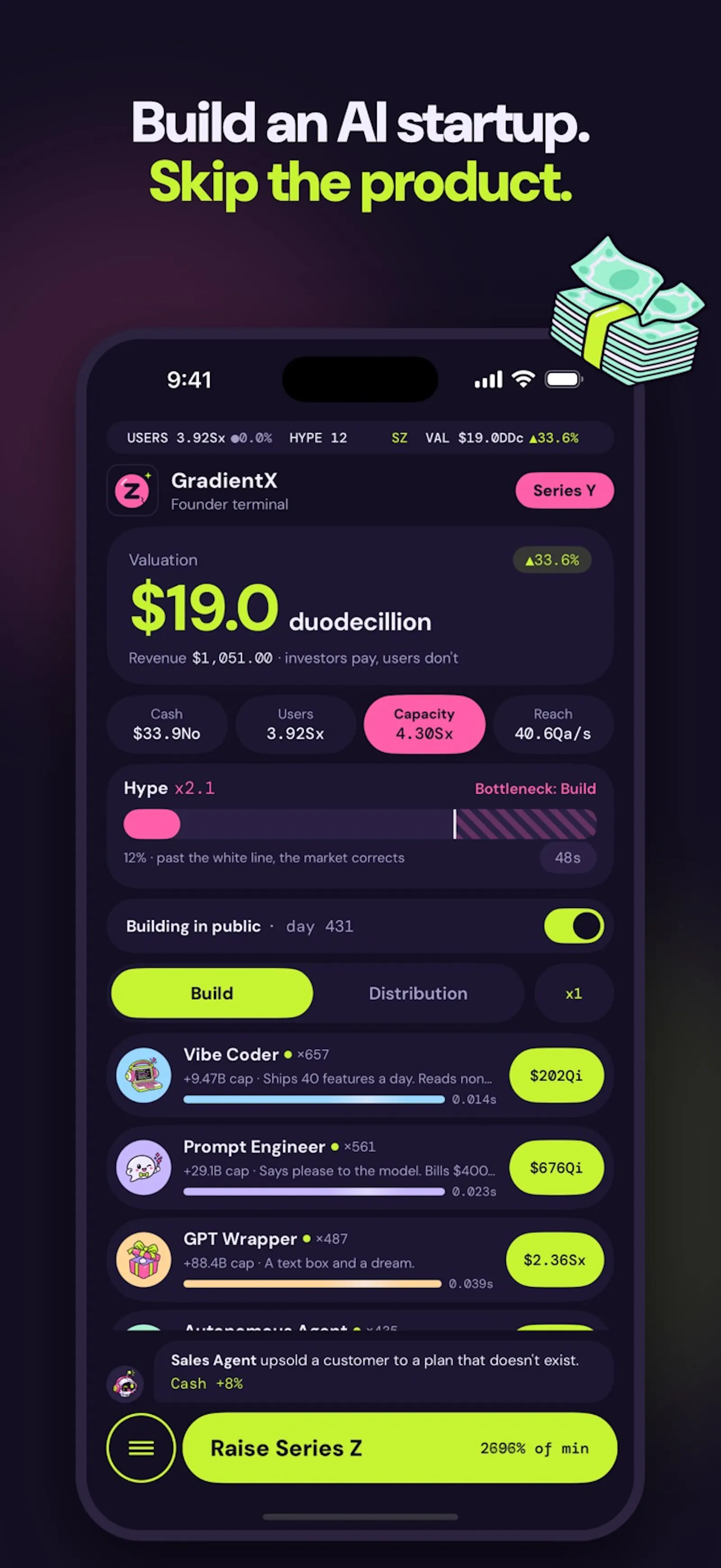 Series Z: Idle Startup Tycoon screenshot 1