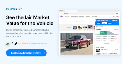 EpicVIN Vehicle History App for Chrome gallery image