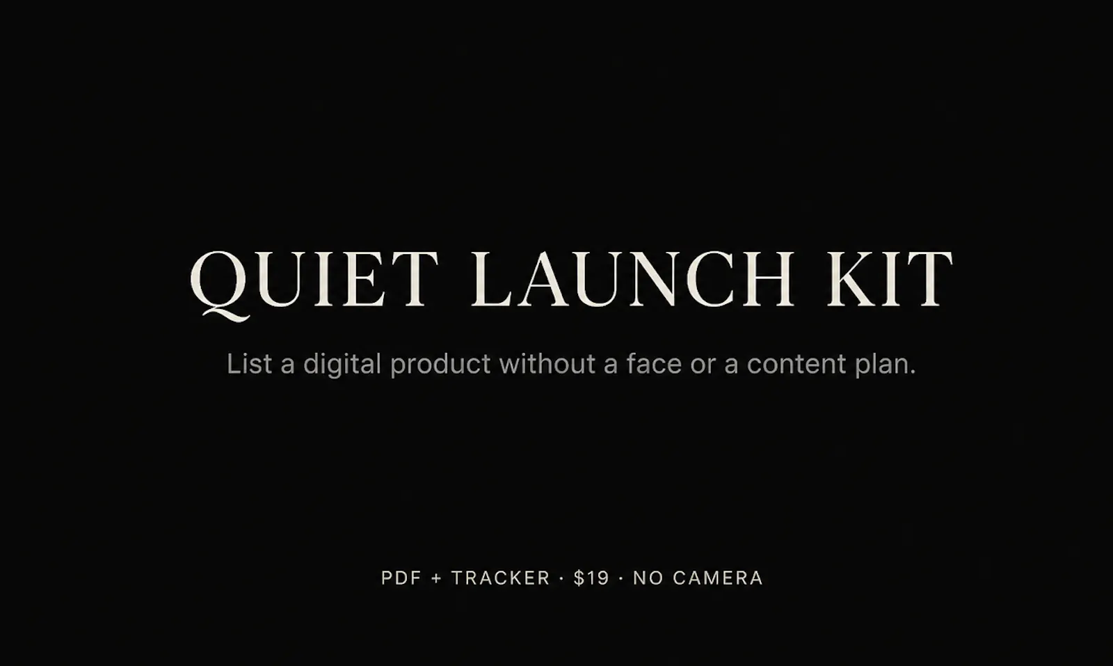 Quiet Launch Kit screenshot 2