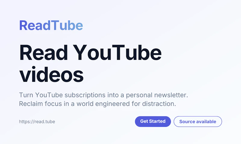 ReadTube screenshot 1