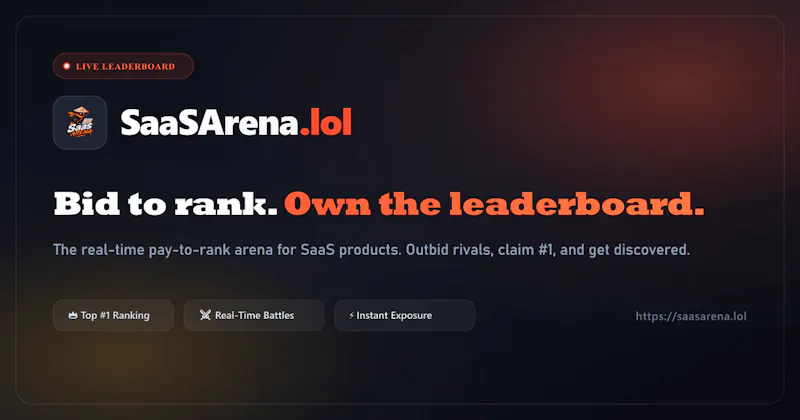 SaaSArena.lol screenshot 1