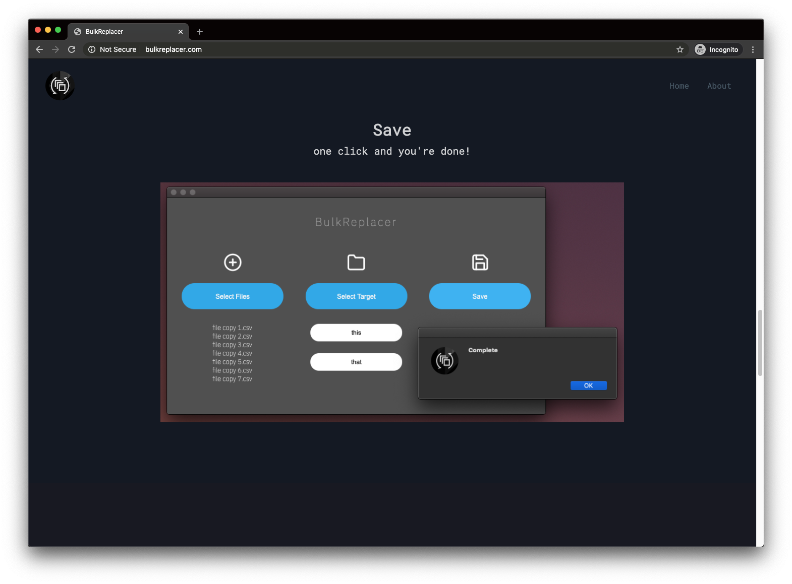BulkReplacer gallery image