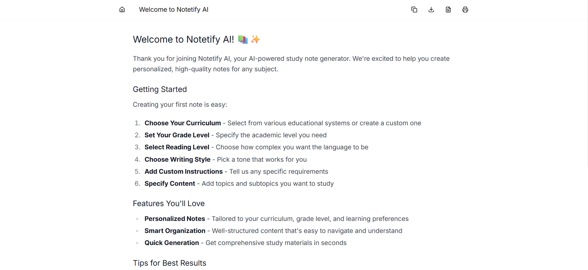 Notetify AI gallery image