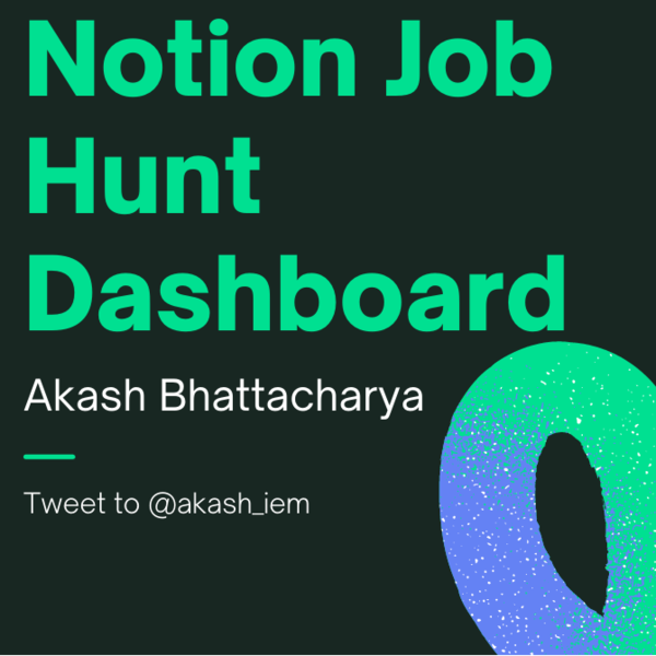 Notion Job Hunt Dashboard