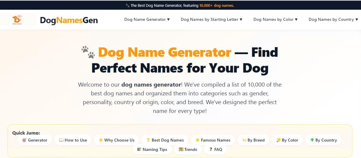 Dog Name Generator gallery image