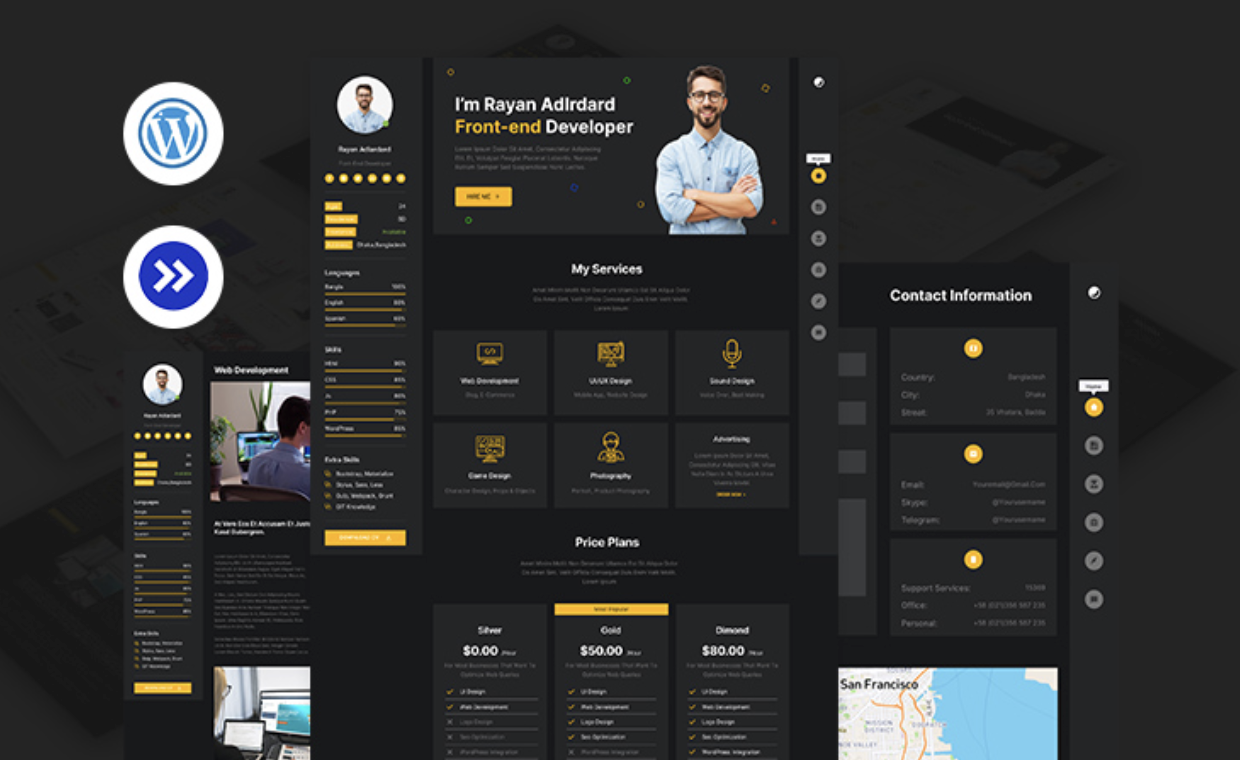 Frontity Personal Portfolio Theme gallery image