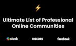 Ultimate List of Online Communities image