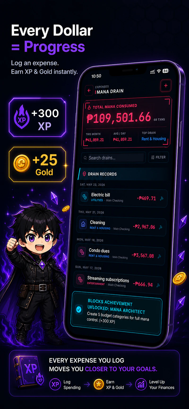 Hunter Vault: Level Up Finance screenshot 4