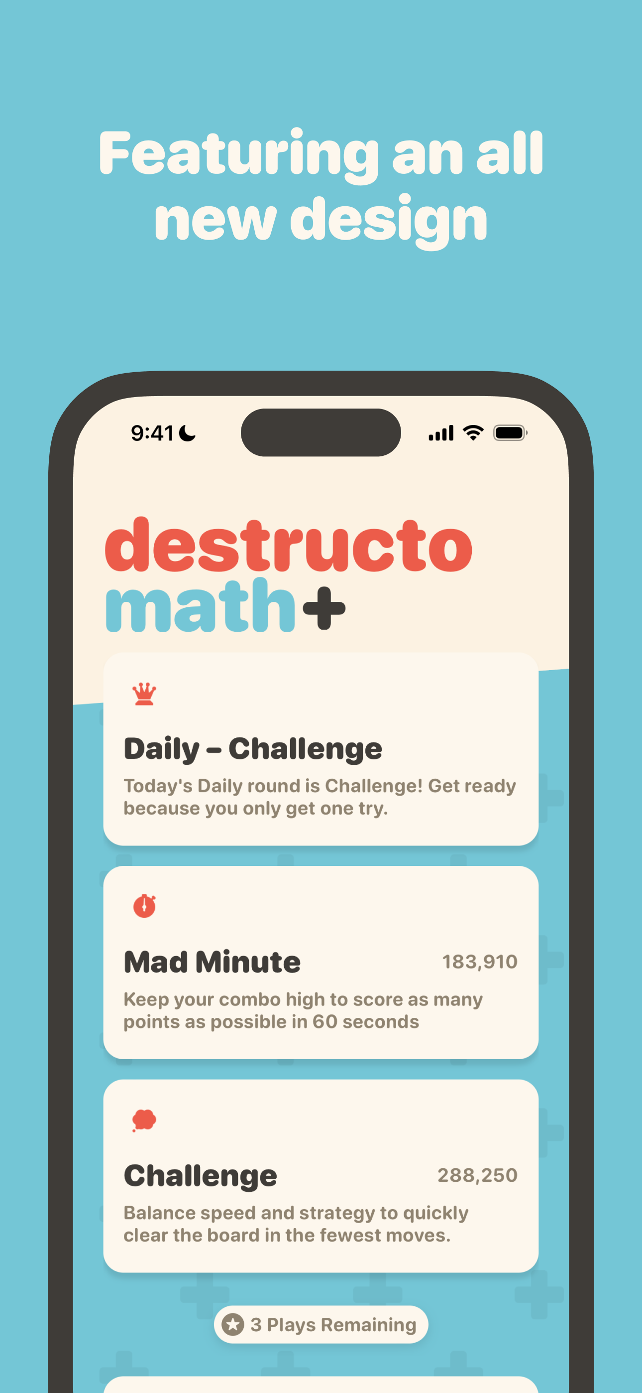 Media Destructomath - Permainan sepadan nombor kilat untuk iOS 3