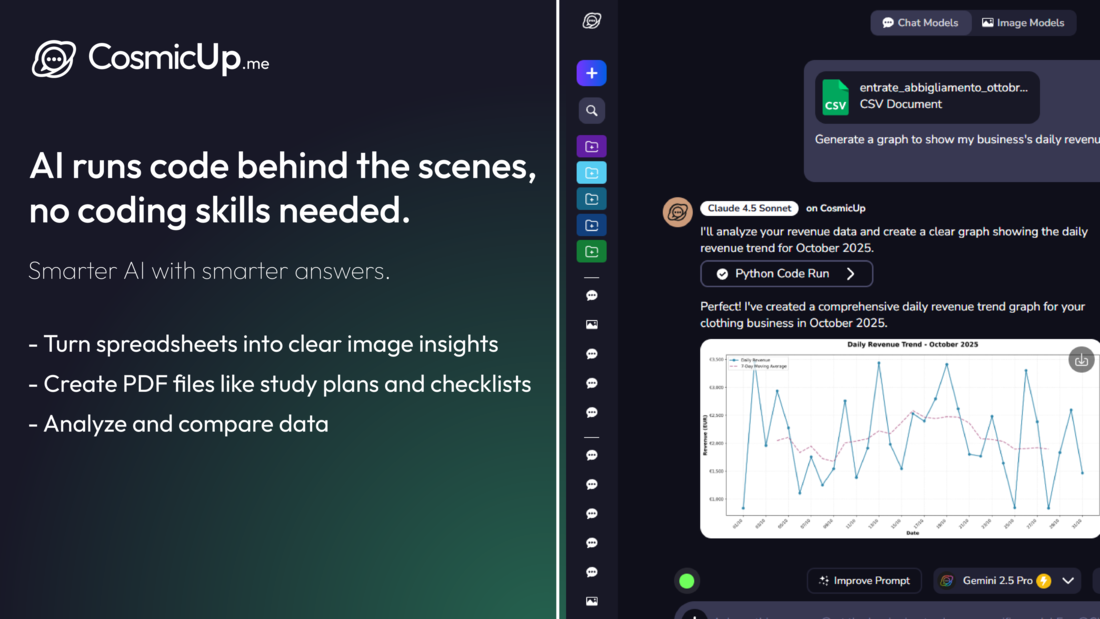 CosmicUp - Screenshot 3 showing product features and functionality