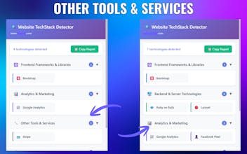 Chrome Extension: TechStack Finder gallery image