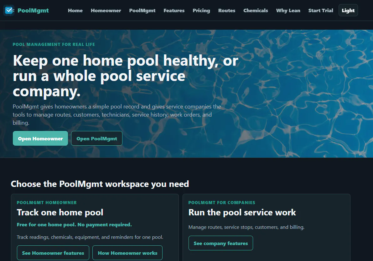 PoolMgmt gallery image