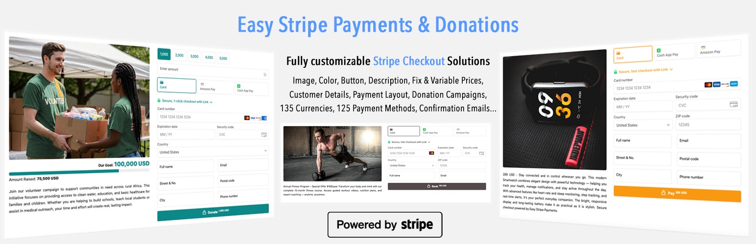 Easy Stripe Payments & Donations gallery image