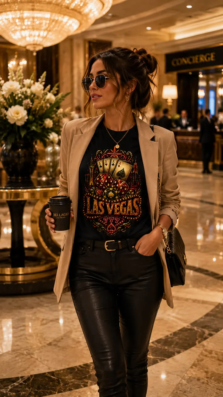 Chic Office Looks With Band Tees gallery image