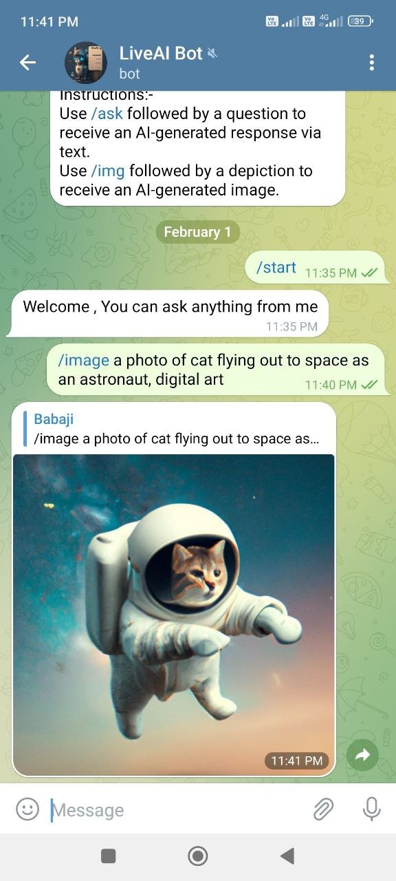 وسائط ليفيا بوت - chatgpt في Telegram 3