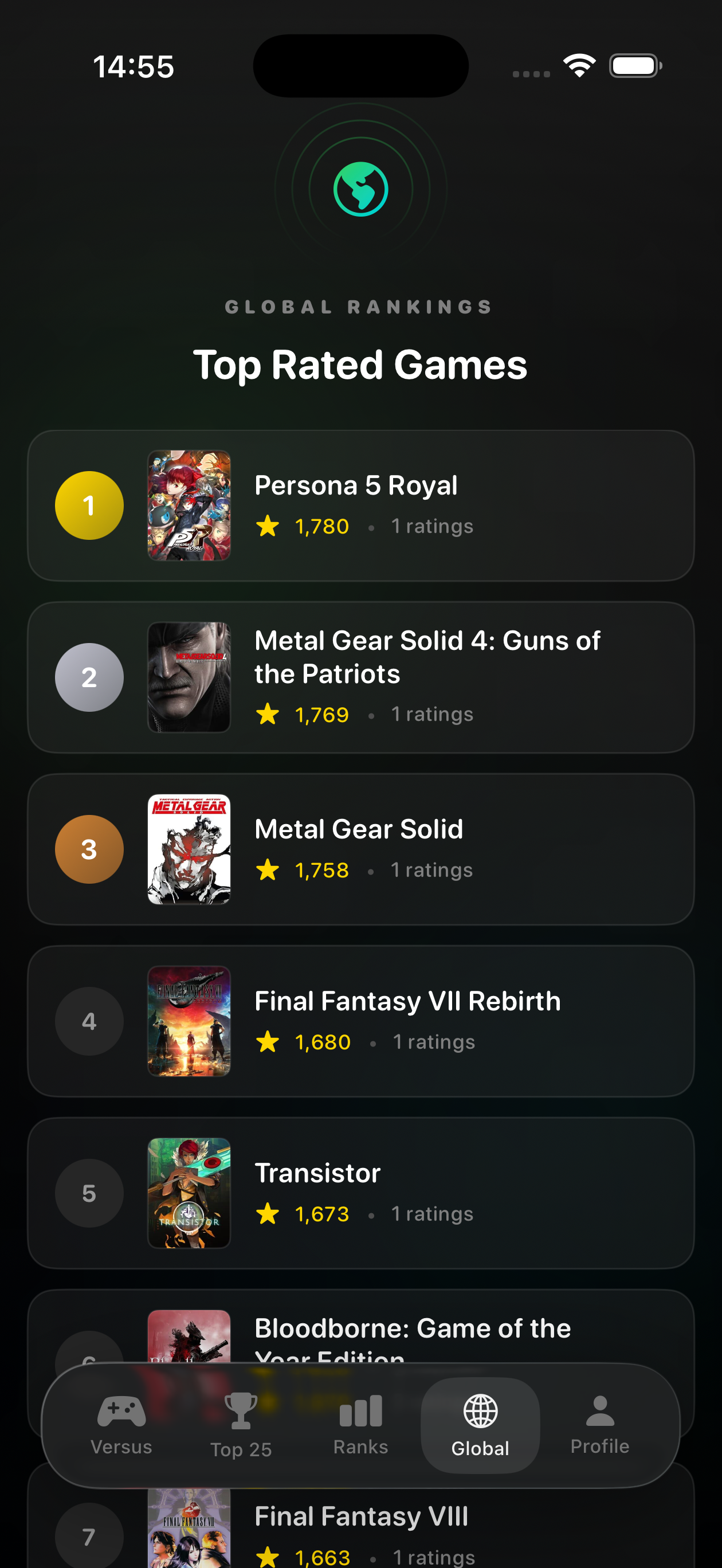 Versus: Game Rankings gallery image