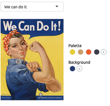 Color palette from image