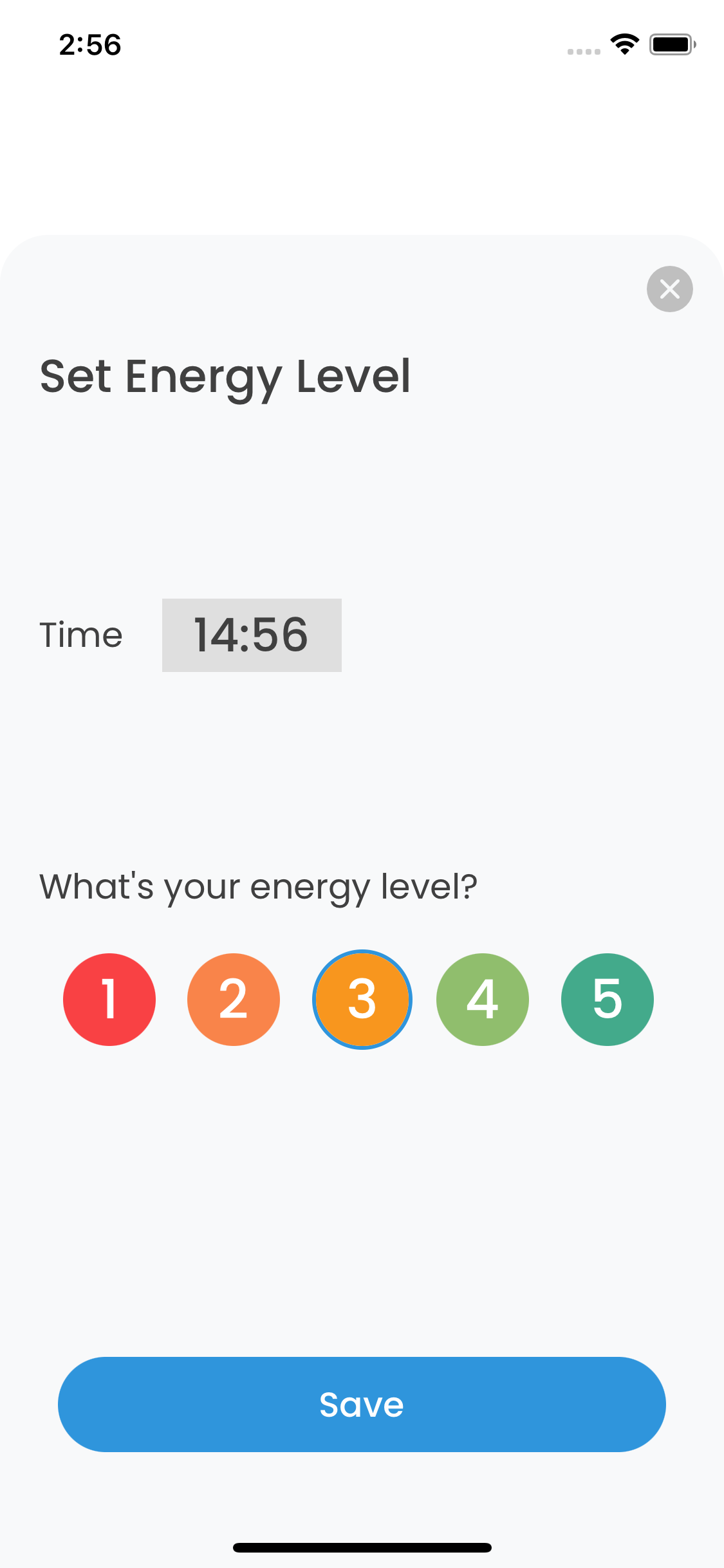 Tracker de niveau d'énergie media 2