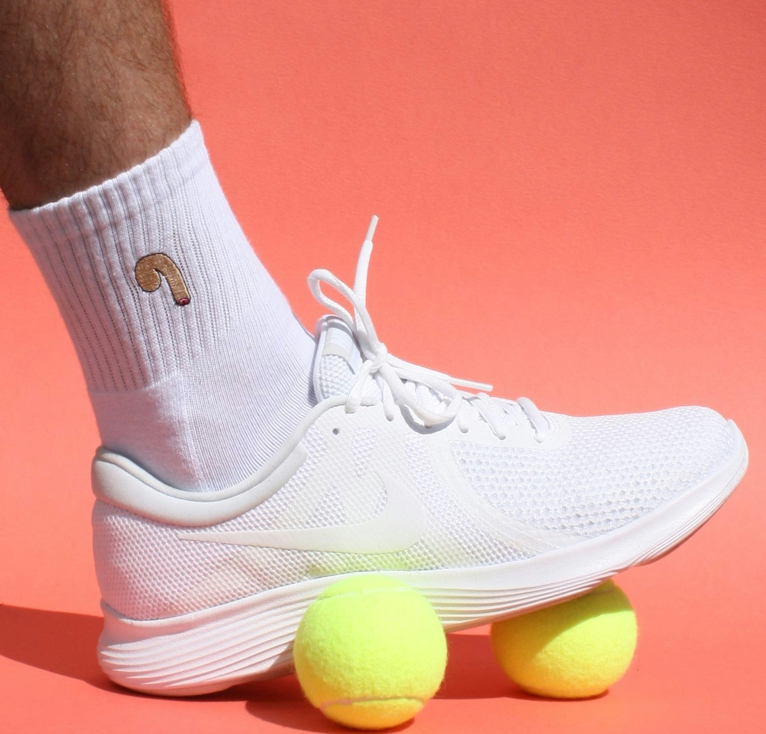 Socks with a cock on