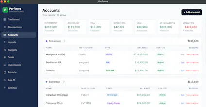 Perfinova: Personal Finance for Mac gallery image