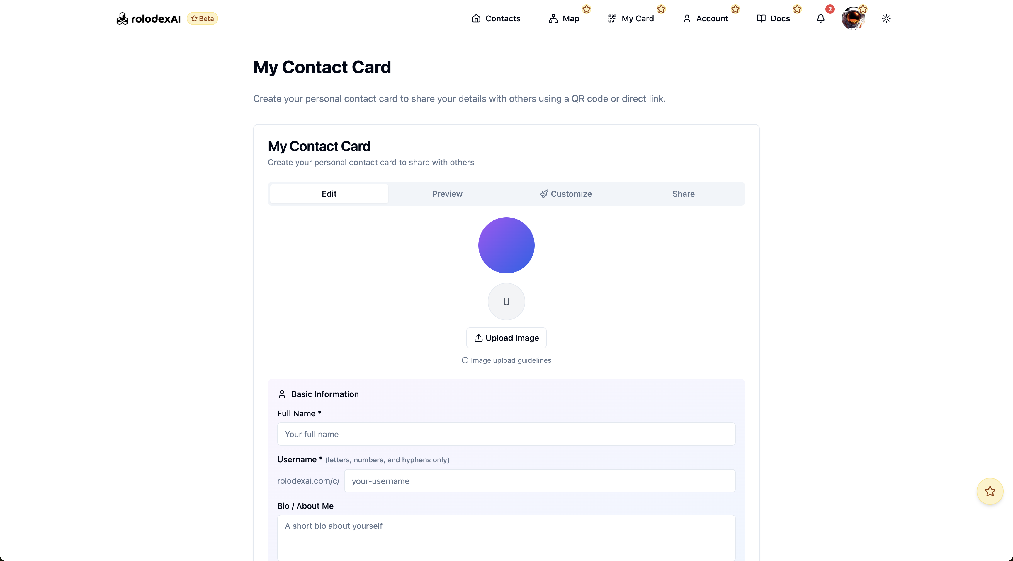 rolodexAI (Beta) gallery image