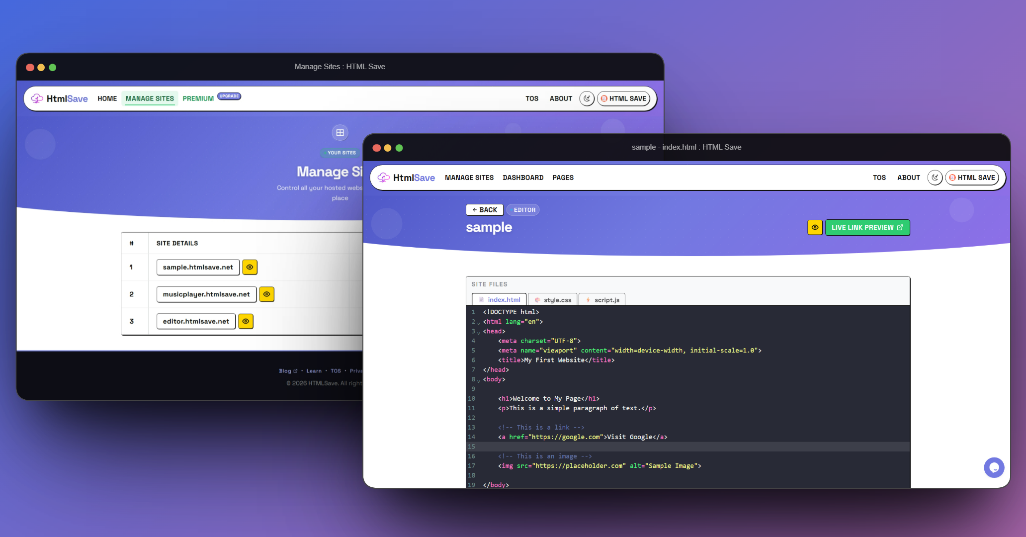 HtmlSave gallery image