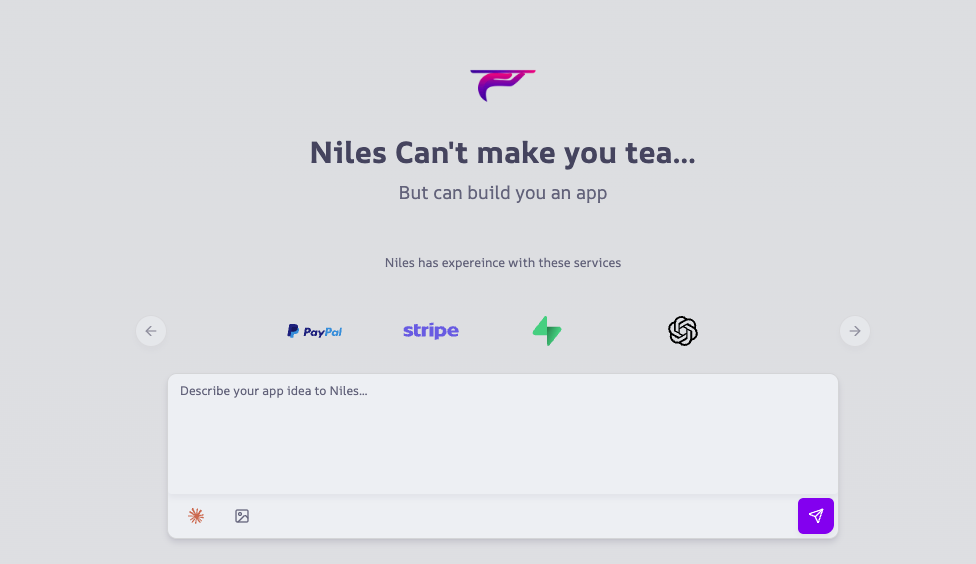 Niles - Costruisci e lancia app complete con AI in pochi secondi media 1