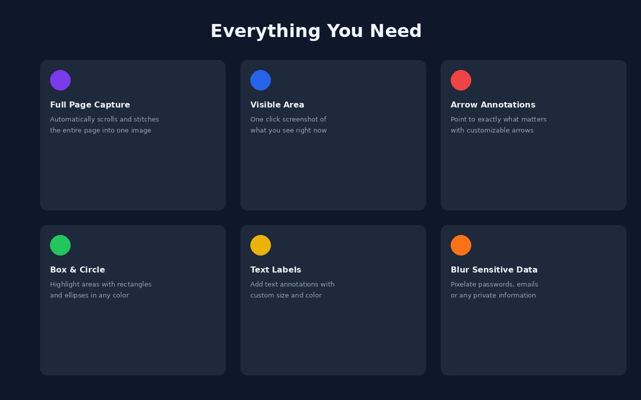 QuickShot - Screenshot 3 showing product features and functionality