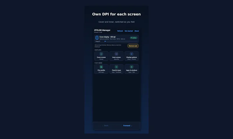ZFOLD8 Manager screenshot 4
