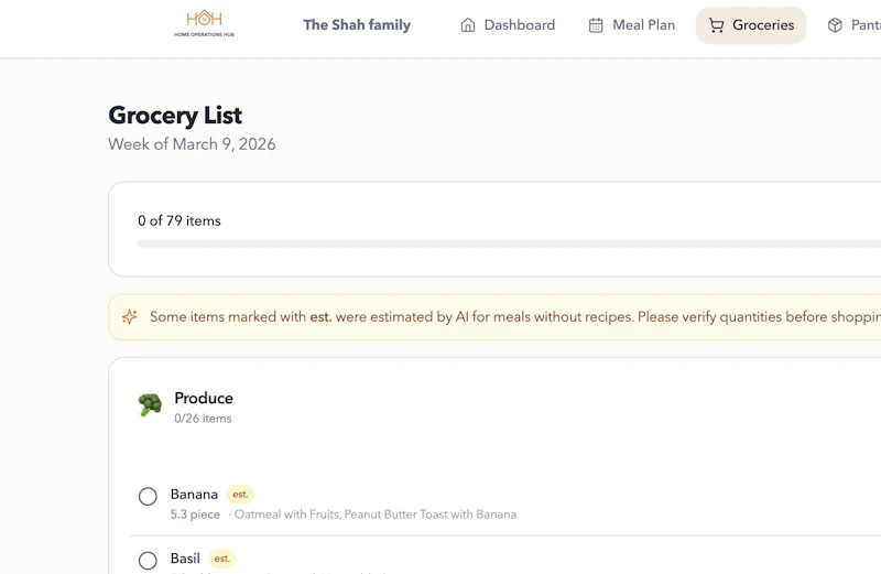 Home Operations Hub screenshot 2
