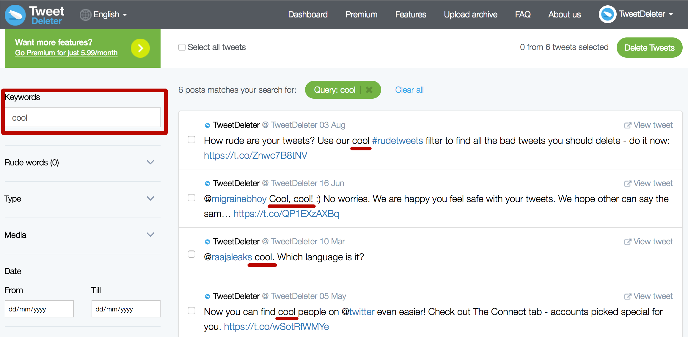 TweetDeleter gallery image