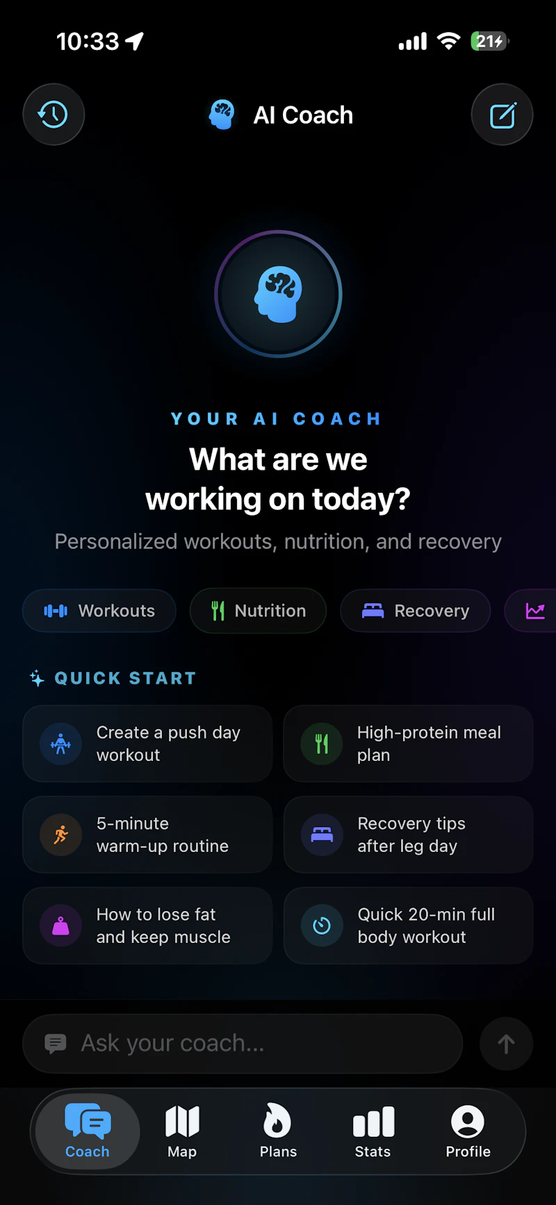 FitAI Tracker screenshot 1