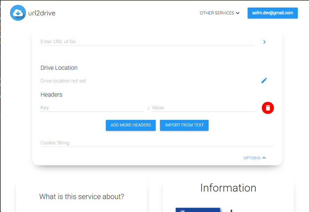 Url2Drive - Screenshot 2 preview