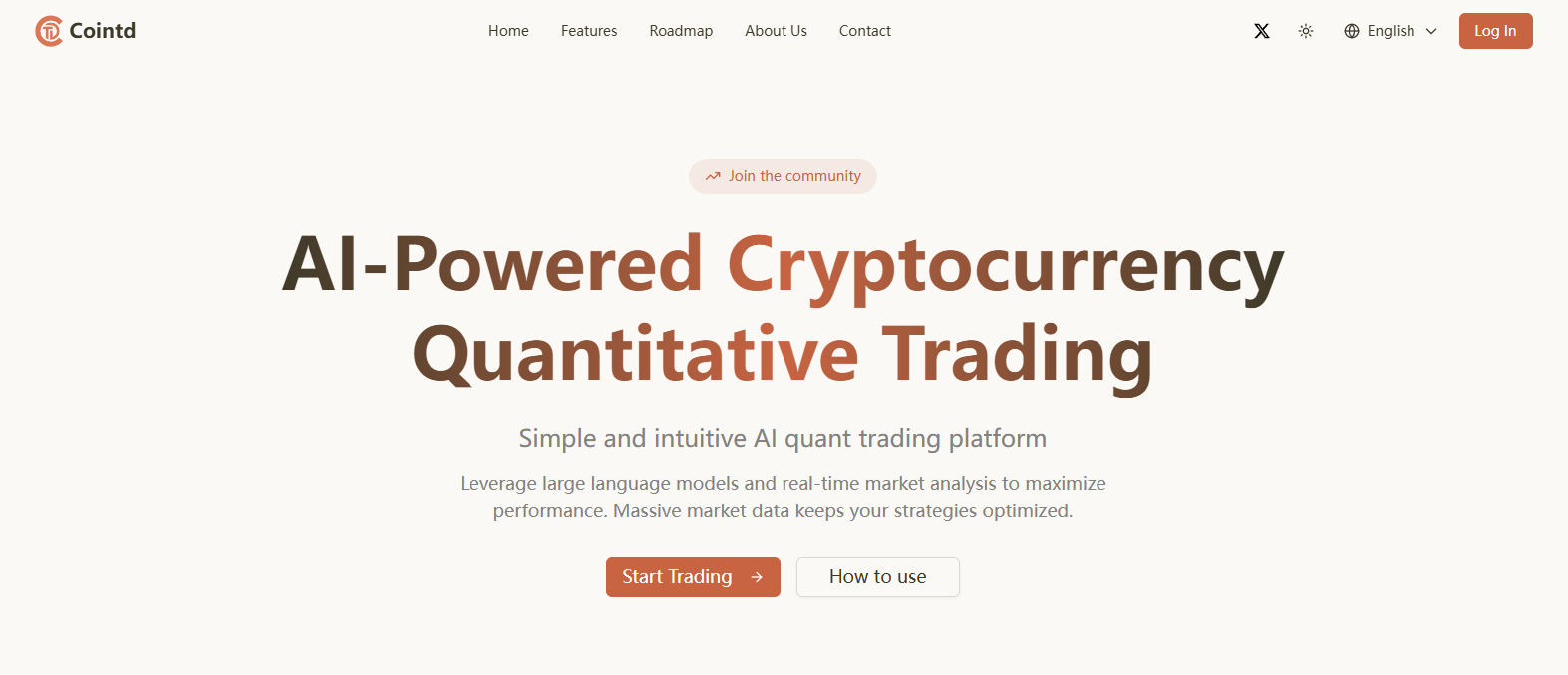 Cointd - Main product screenshot demonstrating key features and user interface