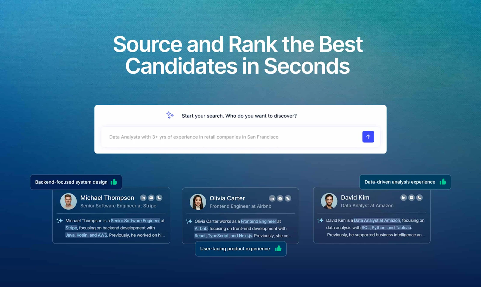 TalentRank AI Sourcing screenshot 1