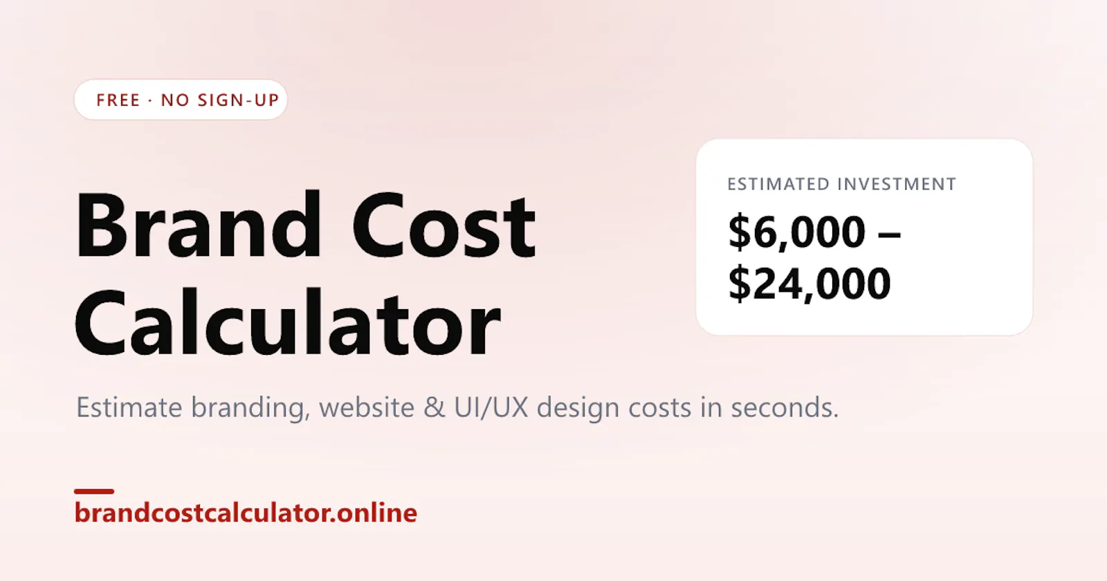 Brand Cost Calculator screenshot 1