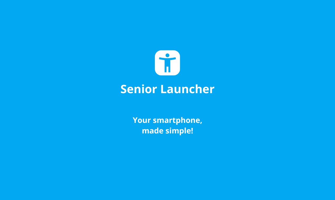 Senior Launcher - Simple Phone - Main product screenshot demonstrating key features and user interface